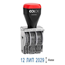 Датер 4мм стрічковий Colop 04000 (ukr)