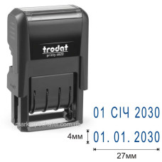 Датер 4мм Trodat printy 4820 (bank, ukr)