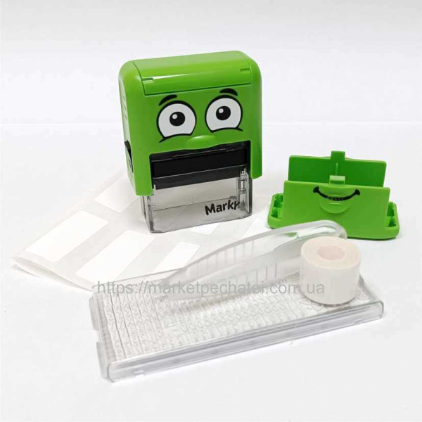 Штамп для позначення особистих дитячих предметів самонабірний українська каса