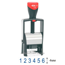 Нумератор 6 значний 4мм з підвищеною міцністю Colop Classic Line 2106 з додатковими символами
