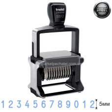 Нумератор 12 значний 5мм металевий корпус Trodat Professional 55512