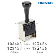 Нумератор 6 значний з автоматичним перемиканням Reiner B6/6 (металевий корпус)