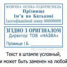 Штамп 47х18мм