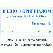 Штамп 60х33мм